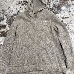 The North Face Heathered Gray Fleece Jacket